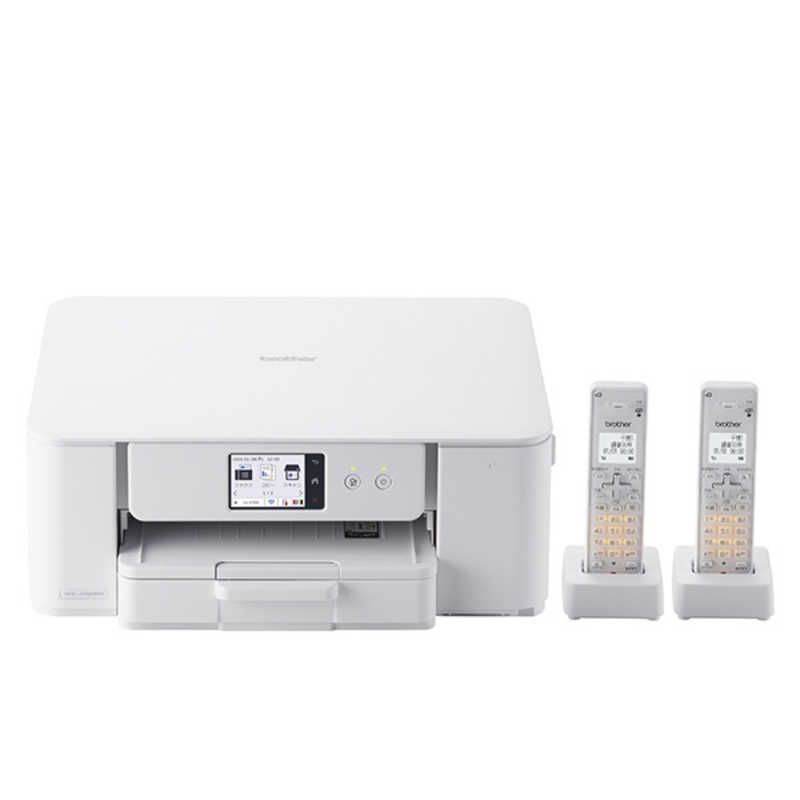 送料無料 ♥ 未開梱 ブラザー brother プリンター ブラザー A4インクジェット複合機 FAX 電話 子機2台 Wi-Fi 簡単設定 PRIVIO プリビオ 子機2台|普通紙 ホワイト MFC-J742DWN