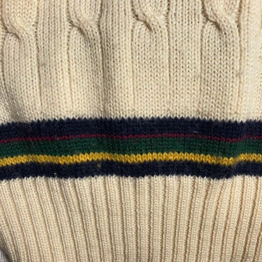 RALPH LAUREN チルデンニット ヴァージンウール ケーブル L