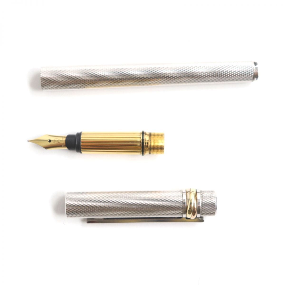 極美品▽Cartier カルティエ トリニティ ペン先18K キャップ