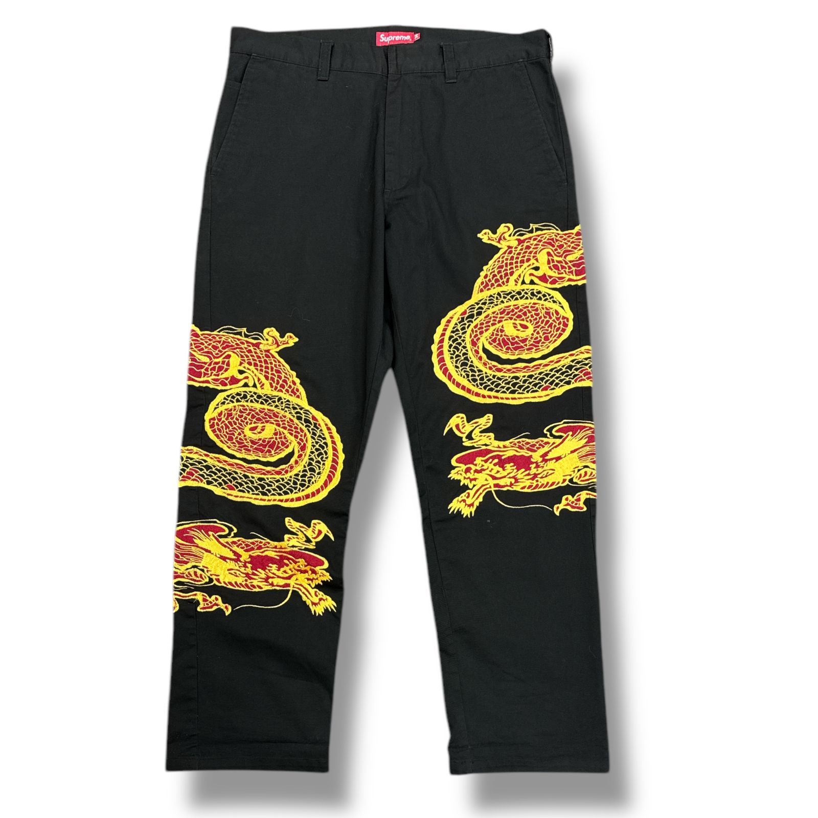 Supreme 18aw dragon work pants ドラゴン刺繍 ワークパンツ シュプリーム 34　87318A2