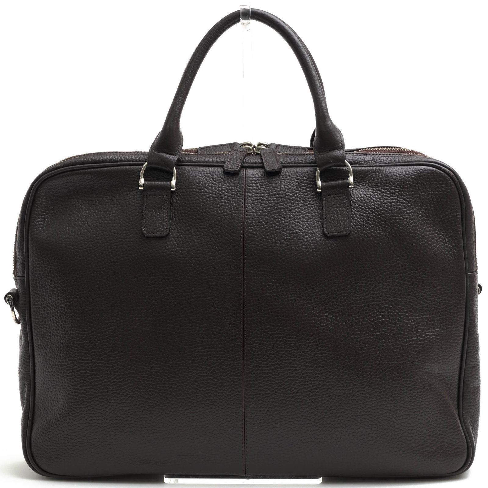 バーニーズニューヨーク ブラックレザービジネスバッグ 美品