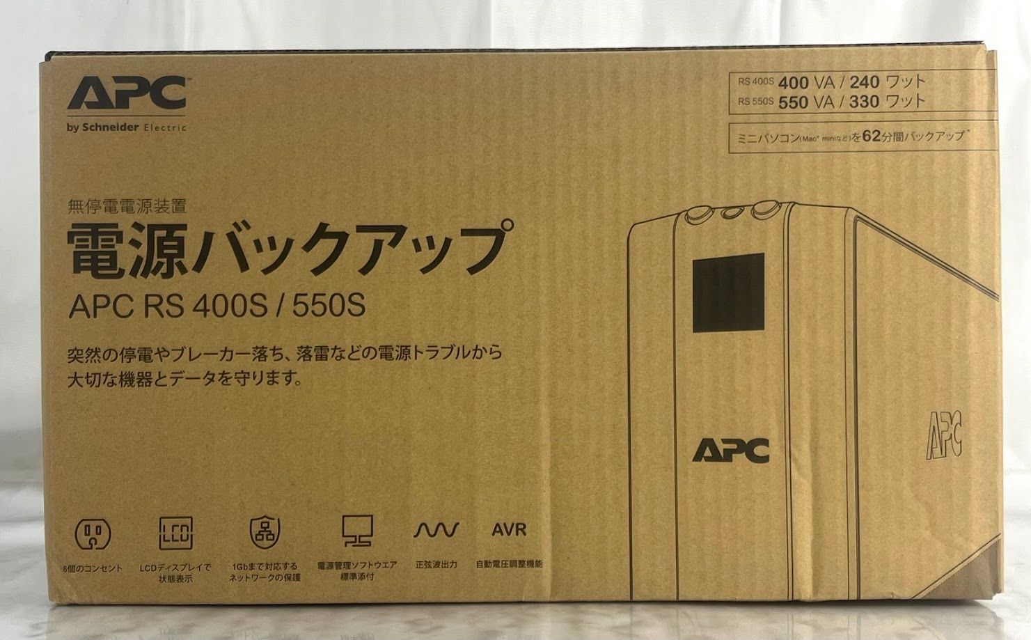 適度な シュナイダーエレクトリック APC 無停電電源装置 UPS 400VA 240W BR400S-JP