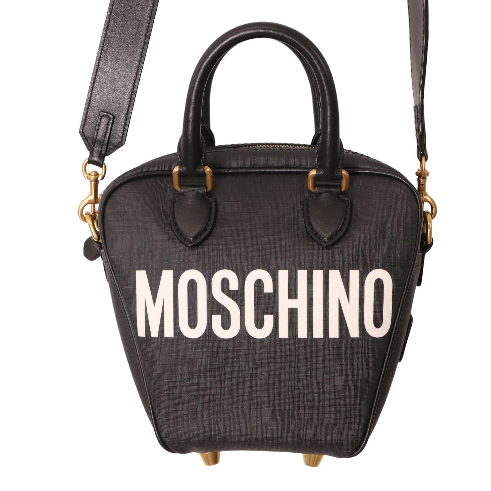 MOSCHINO ×PLAY BOY/モスキーノ×プレイボーイ 18SS 2wayバッグ ショルダーバッグ【ADF4T00668】