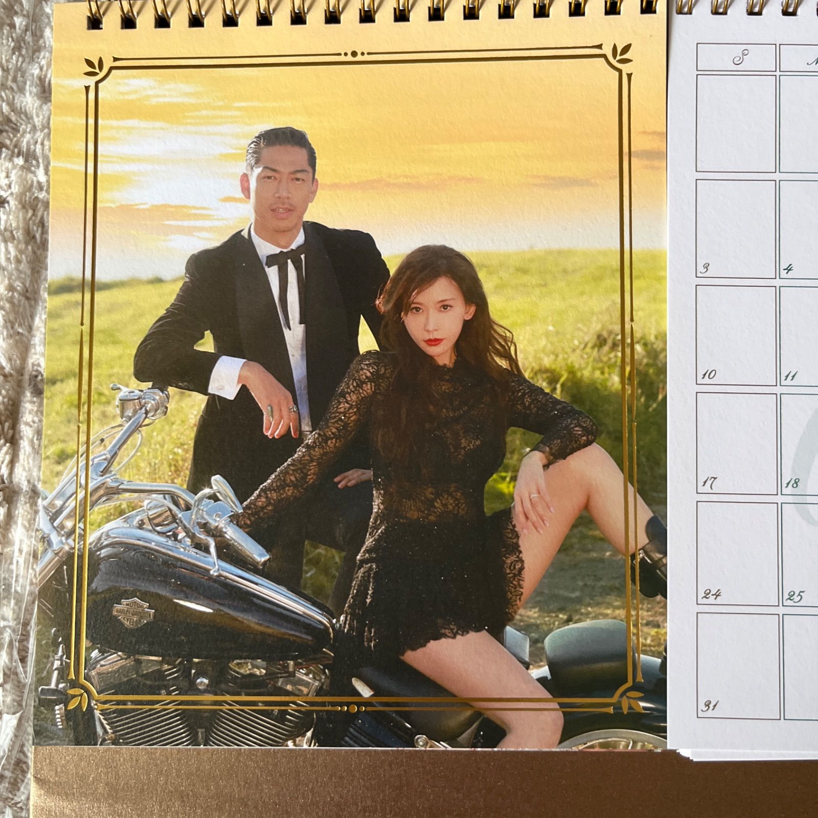 新品 林志玲&アキラ(EXILE)台湾公式チャリティー2021カレンダー壁紙