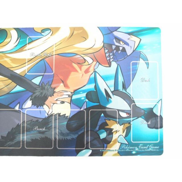 ポケモンカードゲーム シロナの全力 ラバープレイマット 中古