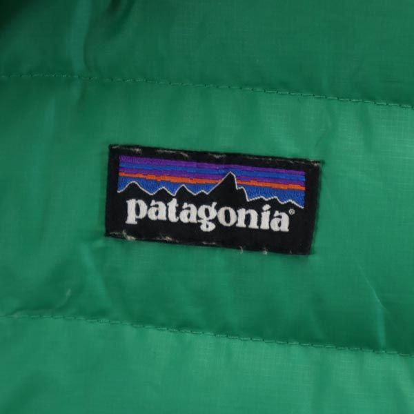 パタゴニア 長袖 ダウンジャケット S グリーン patagonia ロゴ 