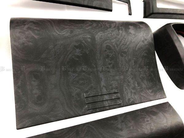 いすゞ 07エルフ インテリアパネルセット 18PC ブラックウッド調