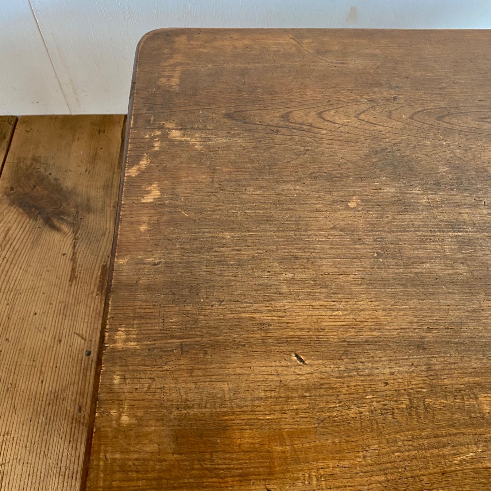 アンティーク 折り畳み ちゃぶ台 ローテーブル 展示台 無垢材 レトロ