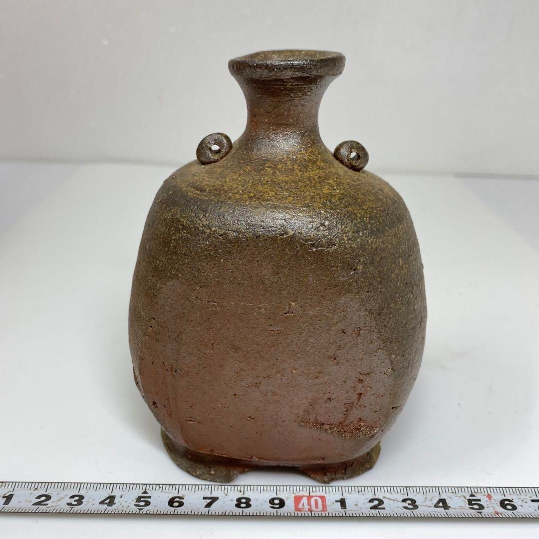 備前扁壺徳利 共箱