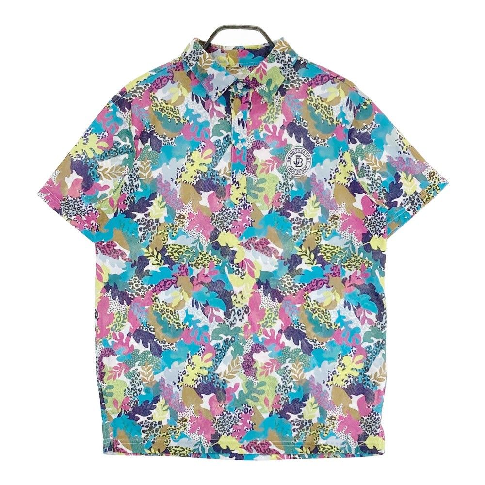 サイズ：6 JACK BUNNY ジャックバニー 半袖ポロシャツ ワッペン