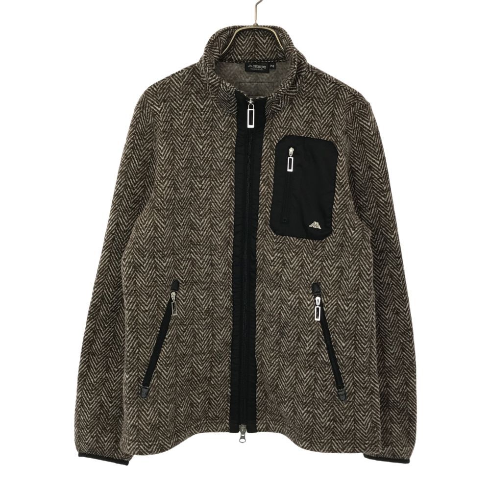 カッパ ヘリンボーン ジップジャケット M ブラウン系 Kappa