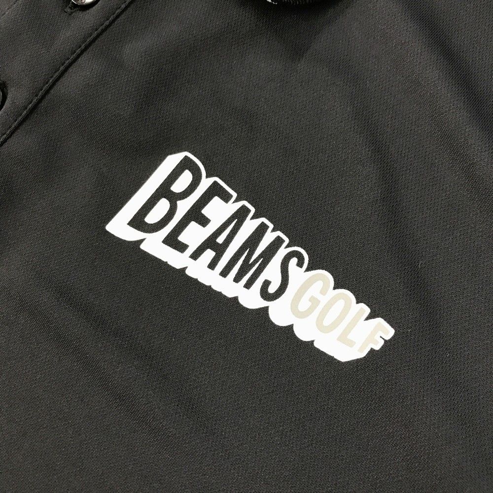 サイズ：M BEAMS GOLF ビームスゴルフ 2025年モデル 襟ロゴ 半袖