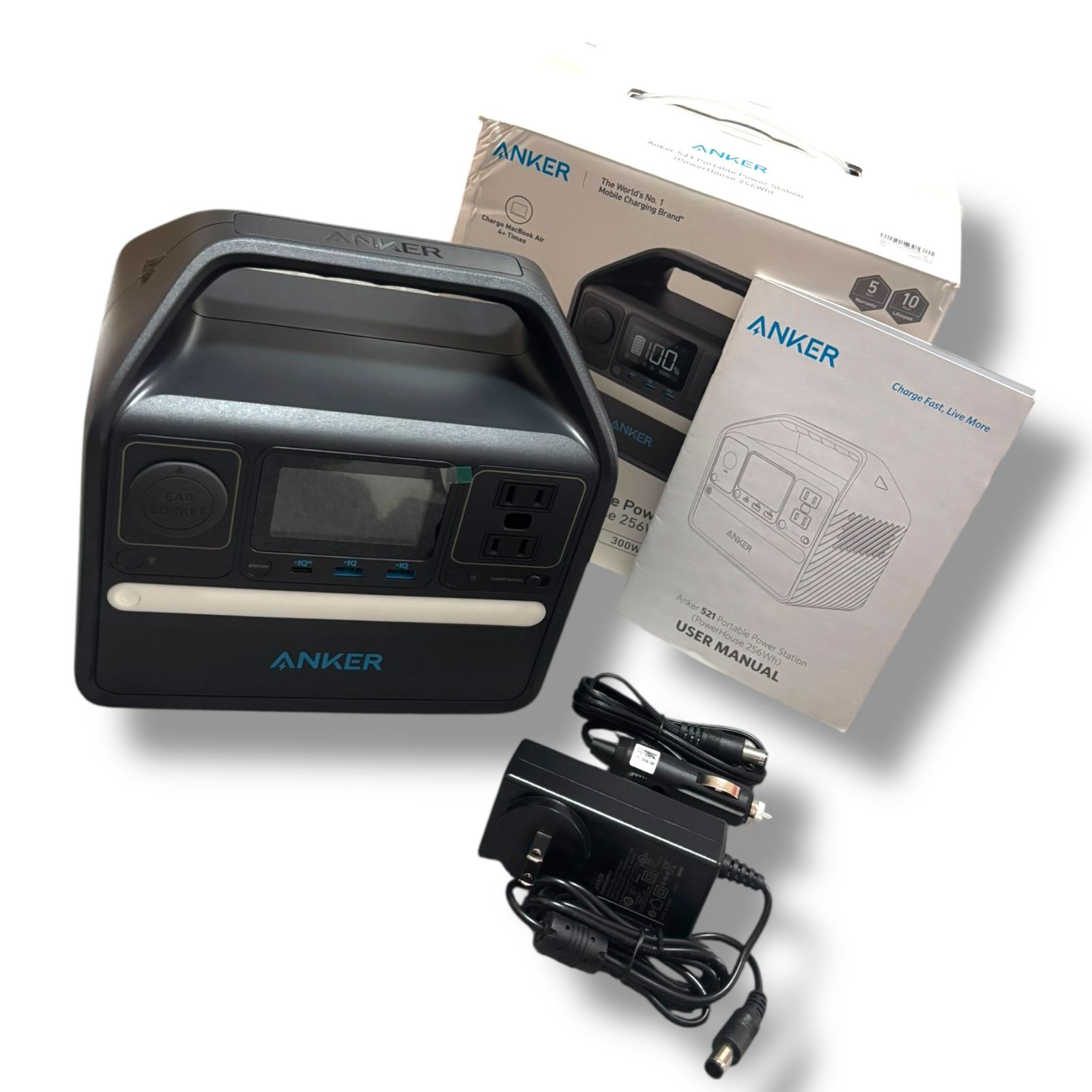 ANKER 521 ポータブル電源 Anker 521 Portable Power Station (PowerHouse 256Wh) with