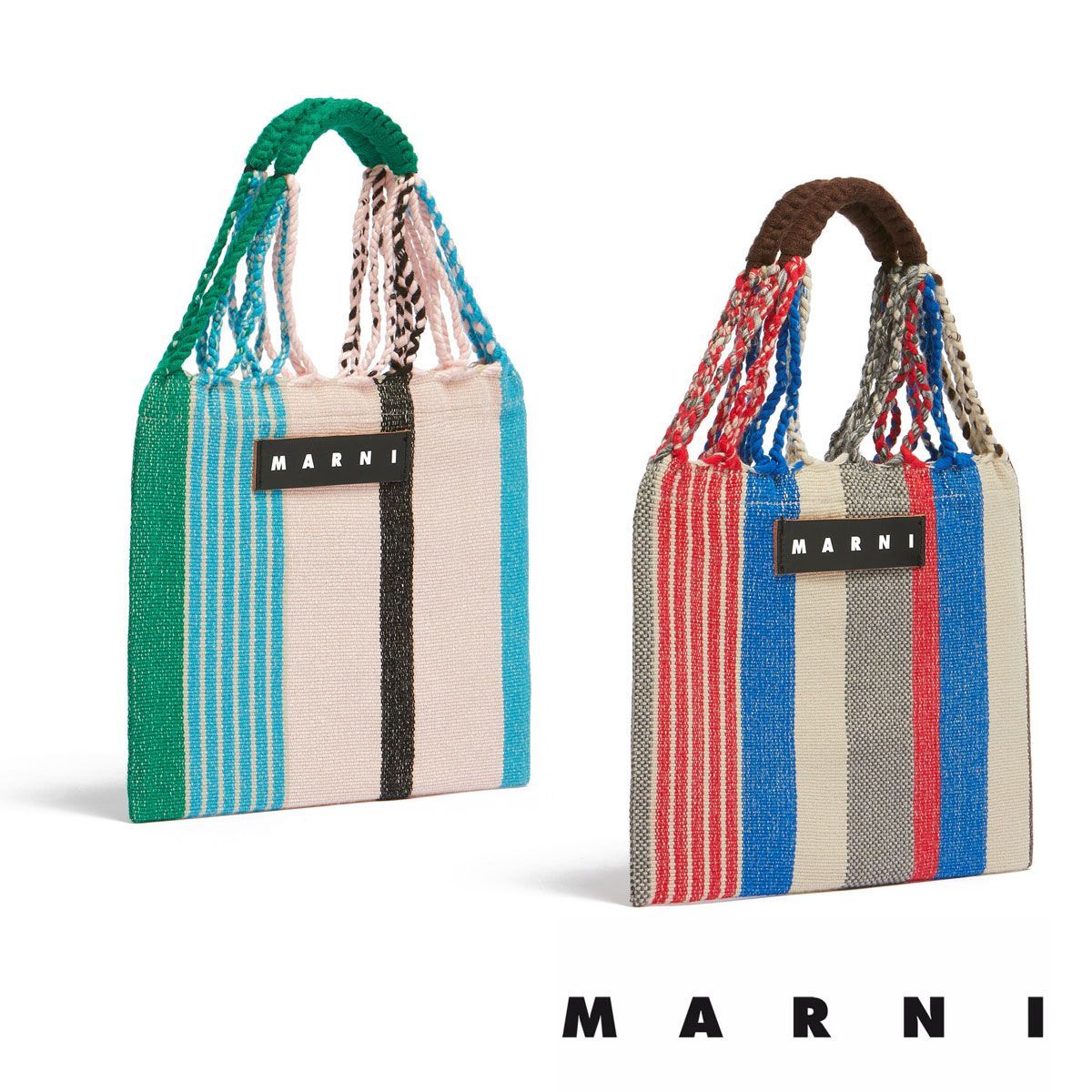 マルニ フラワーカフェ MARNI FLOWER CAFE ミニハンモックバッグ u003cbru003e バッグ カバン ストライプ ショールダーバッグ トートバッグ  小さめ 軽い マルニカフェ レディース マルニマーケット - メルカリ