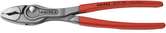 クニペックス KNIPEX ツイングリップ スリップジョイントプライヤー 開口幅調整 ネジ外し 摩耗したボルト ナットなどあらゆるものをしかっかり掴める プラスチックコーティングハンドル 250mm 台紙付き 8201-250SB