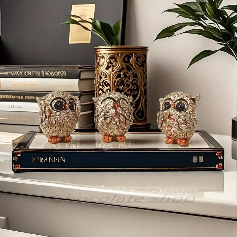 装飾的な花瓶とフクロウの置物セット Amazon.co.jp: XMayGift ふくろう 置物 玄関 屋内装飾 風水