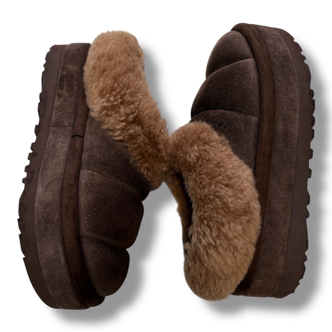 UGG Tazzlita 22cm ブラウン ムートンブーツ スリッポン 厚底 UGG Tazzlita 22cm ブラウン ムートンブーツ スリッポン 厚底