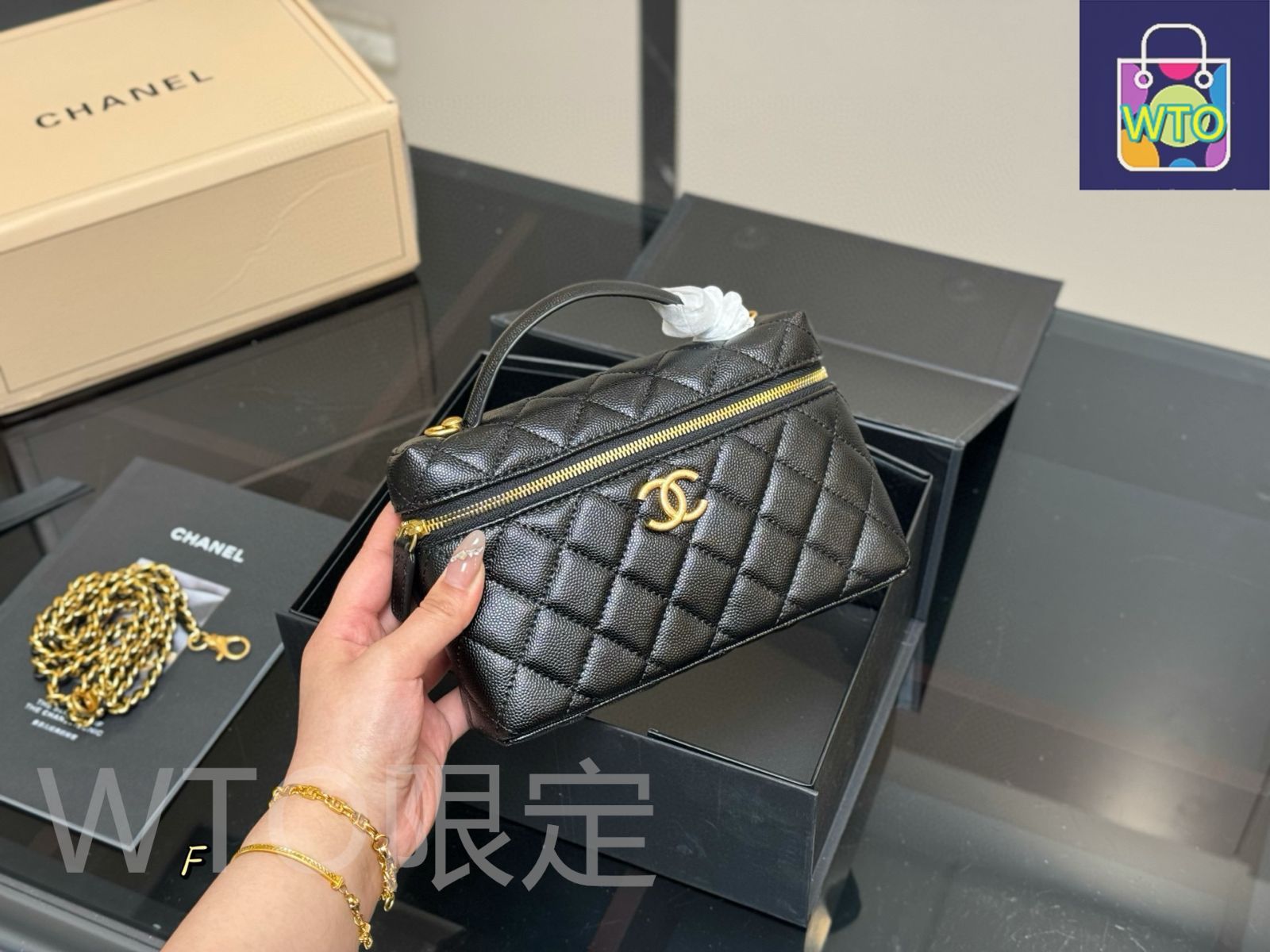 シャネル　ボックス 今日特価】Chanel シャネル ランチボックスホボ 実用的で搭載