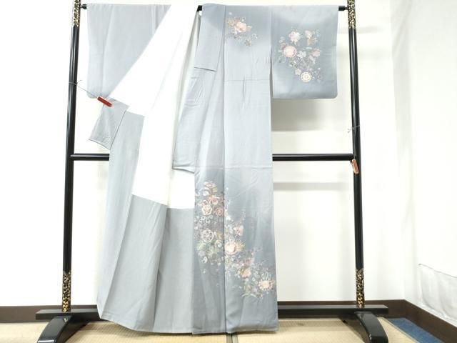 平和屋着物●訪問着　総刺繍　辻が花　暈し染め　正絹　逸品　CAAU2974yc 平和屋着物○訪問着 総刺繍 辻が花 暈し染め 正絹 逸品 CAAU2974yc