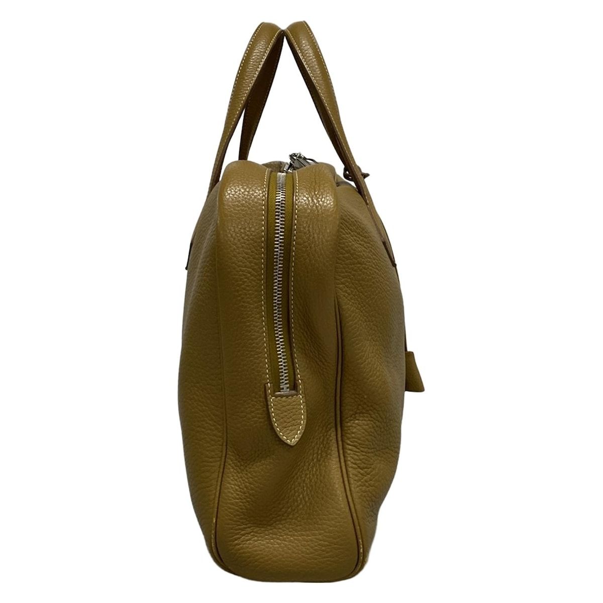 HERMES エルメス ビジネスバッグ ヴィクトリア2 12H カーキ シルバー金具