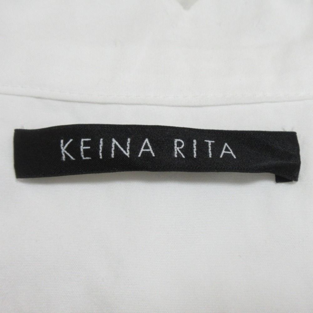 良品 KEINA RITA ケイナリタ スカラップ 長袖 ブラウス シャツ KB203-003 サイズ36 ホワイト レディース 古着 中古 良品 KEINA RITA ケイナリタ スカラップ 長袖 ブラウス シャツ