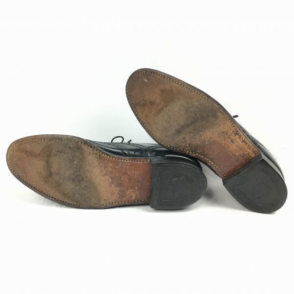 80s?/USA製/Vintage FLORSHEIM/フローシャイム フルブローグ ウイング