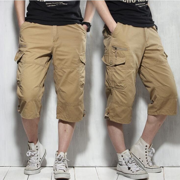 クロップドパンツ カーゴパンツ カーゴ 7分丈 半ズボン ミリタリー メンズ クロップド 七分丈 膝下 クロップドパンツ ストリート#anyki25635