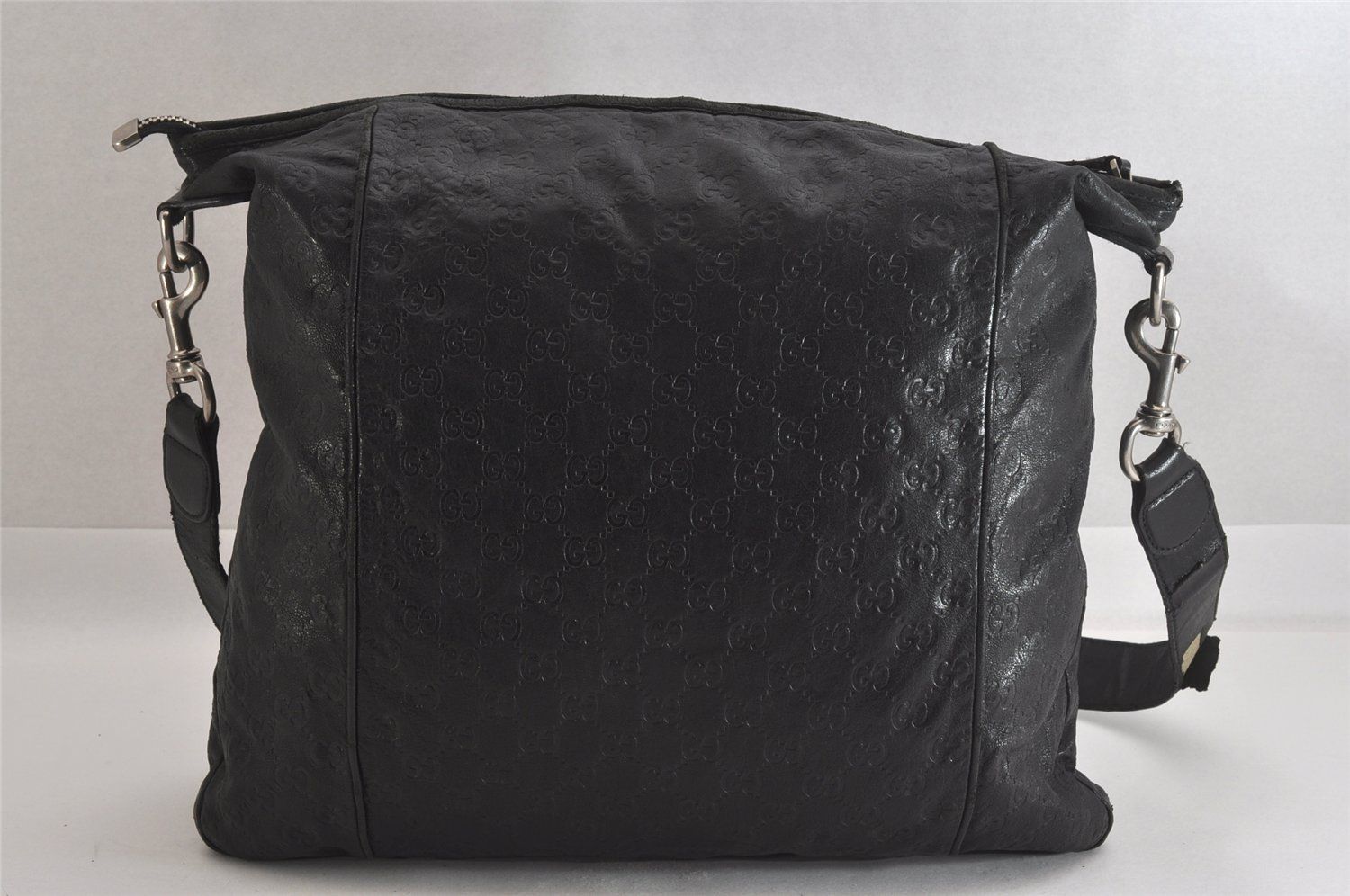 GUCCI グッチ ヴィンテージ グッチシマ GGレザー ショルダーバッグ