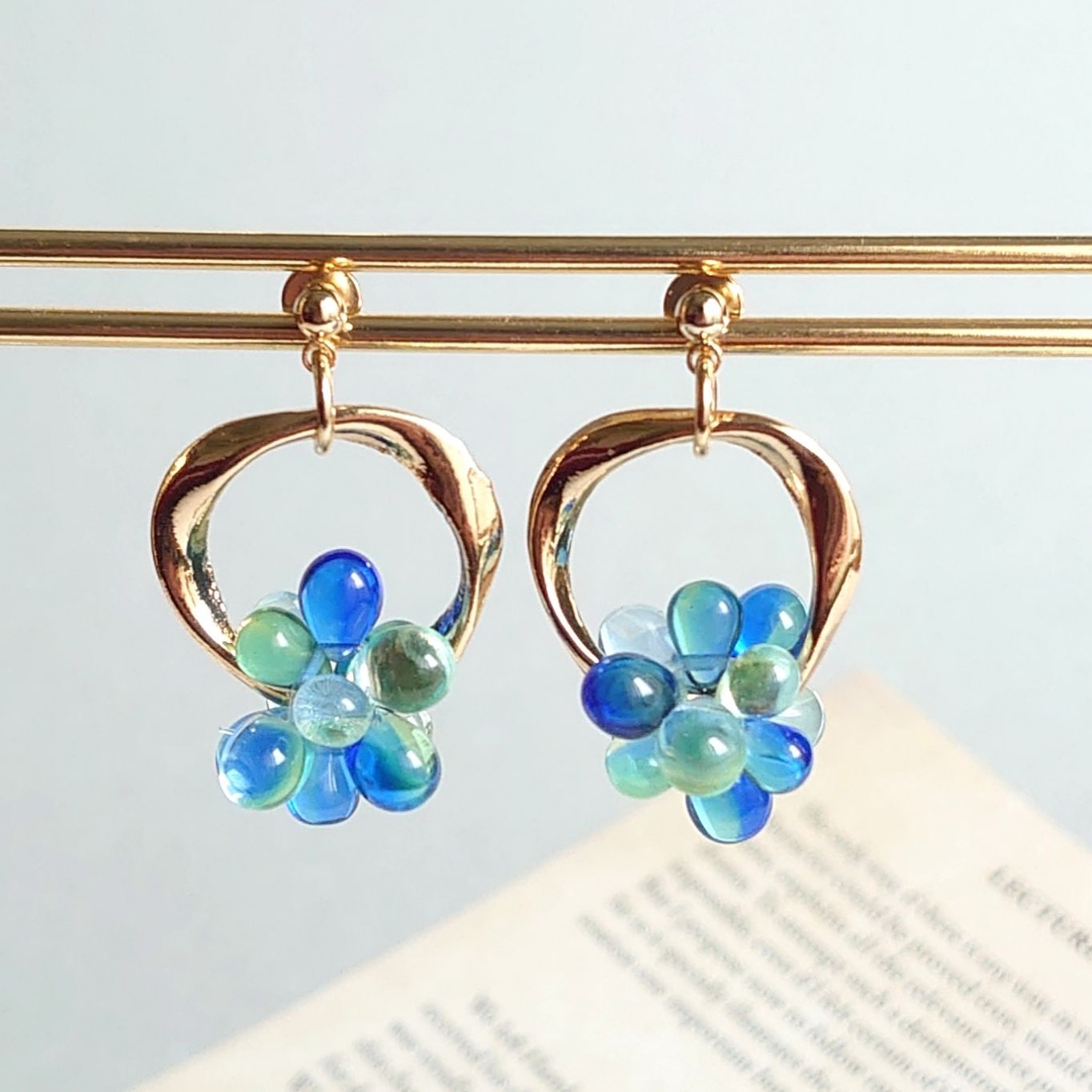 ハンドメイド ピアス イヤリング サージカルステンレス ハンドメイド