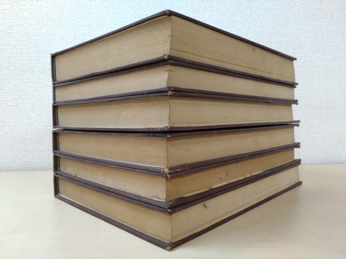 中文書 三才圖會 全巻セット 6巻揃 成文出版社 全巻焼けやしみ 5巻2170と2171ページの間にのど割れ有 写真添付