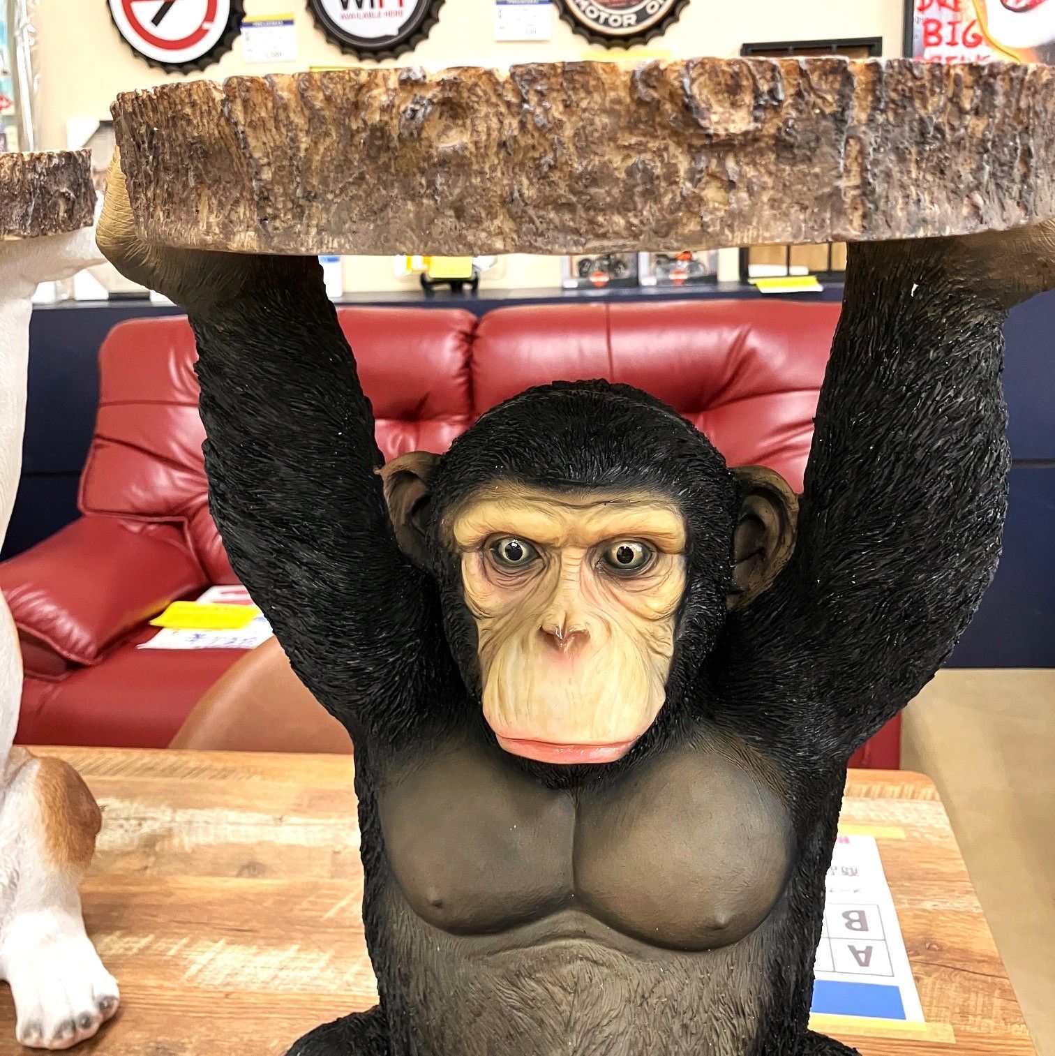 アニマルサイドテーブル チンパンジー サル テーブル - メルカリ