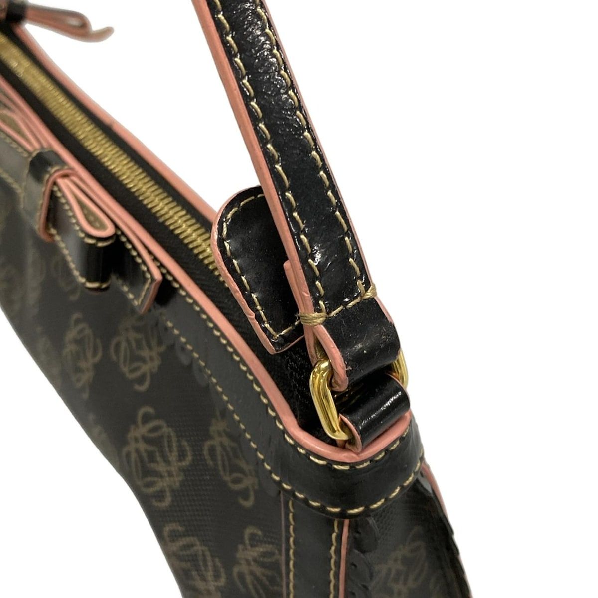 黒×ピンク リボン