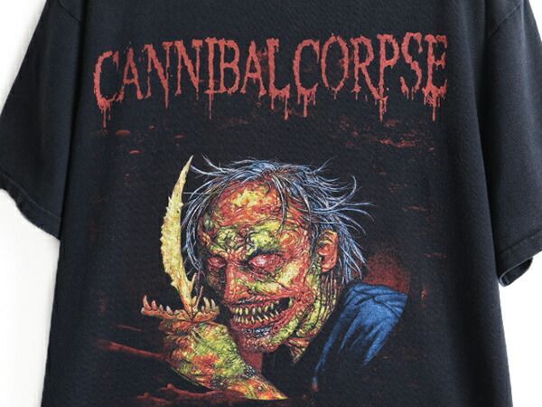 00s 人気 黒 □ Cannibal Corpse 2006 ツアー 半袖 T - クーポン配布中