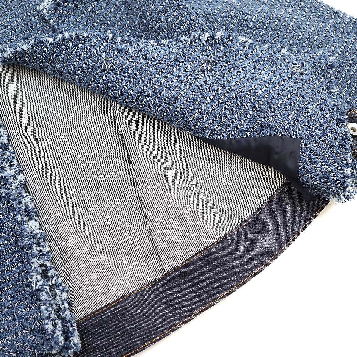 sacai サカイ 25SS Punching Denim Jacket ノーカラーデニムジャケット