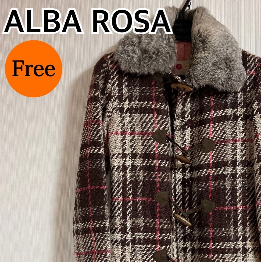 ALBA ROSA アルバローザ リアルファーコート ダッフルコート アウター
