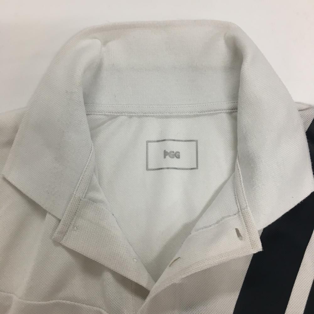 緊急値下げ　美品PGG パーリーゲイツ半袖ポロシャツ　背中ロゴ　ホワイト PEARLY GATES 【新品】パーリーゲイツ 半袖ポロシャツ 白
