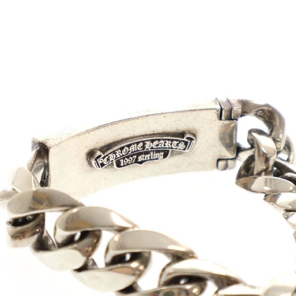 【インボイス原本付属】クロムハーツ フローラルクロスIDブレスレット13LINK クロムハーツ フローラルクロスIDファンシーリンク ブレスレット