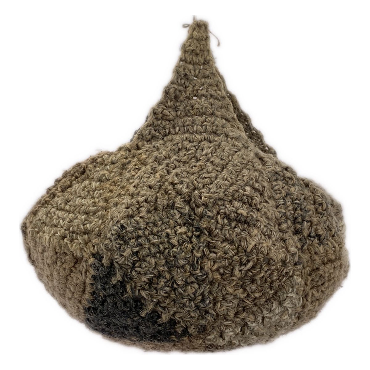 DANIELA GREGIS ダニエラグレジス コットン リネン クロシェ ハンドバッグ グレー ブラウン レディース