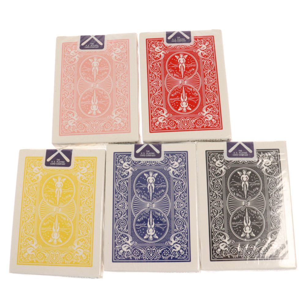 Original Fake (オリジナルフェイク) 【非売品】KAWS Bicycle Playing Card カウズ バイシクル プレイングカード  トランプ 5点セット ブルー/ブラック/イエロー/ピンク/レッド