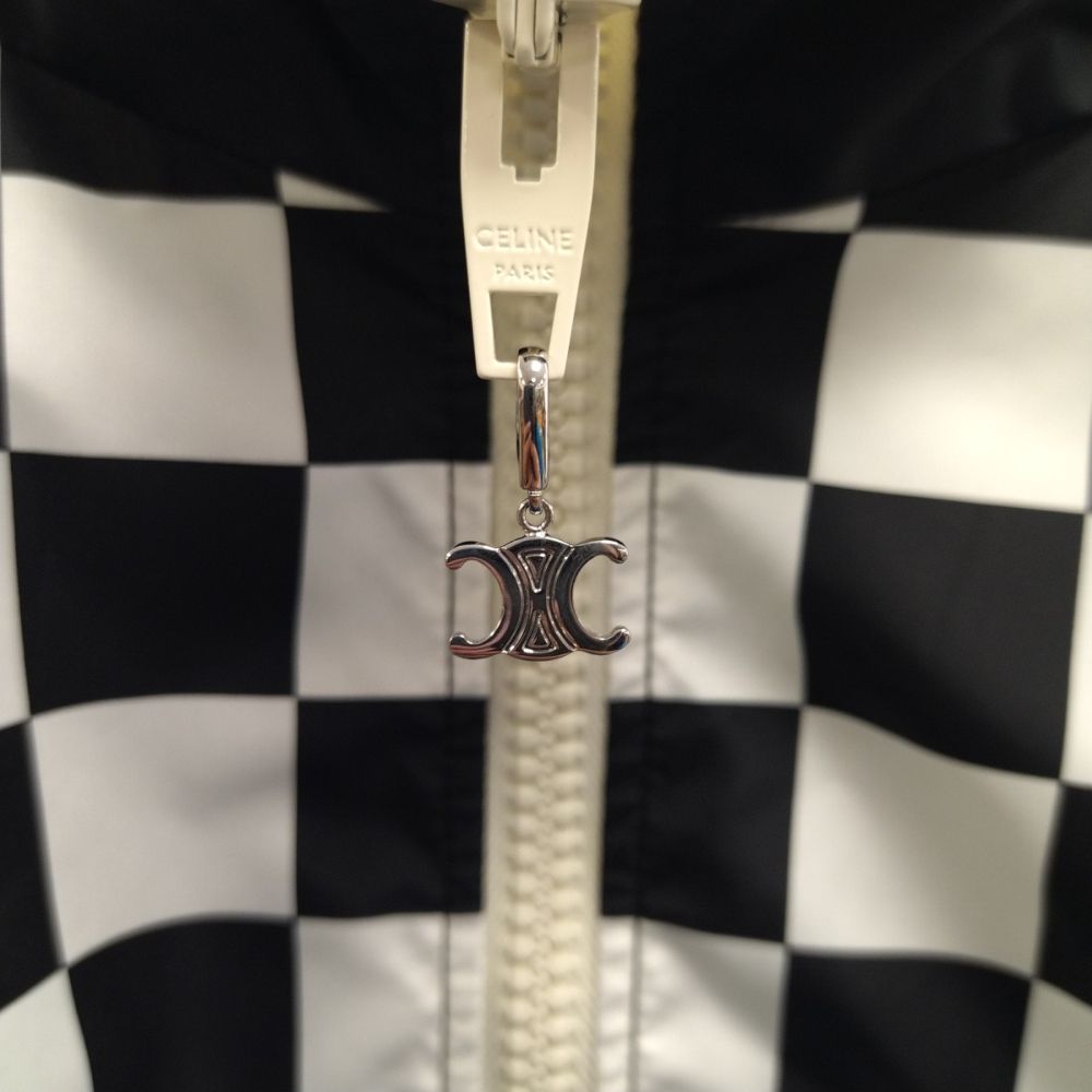 CELINE (セリーヌ) 21SS チェッカーフラッグ ナイロン ジャケット