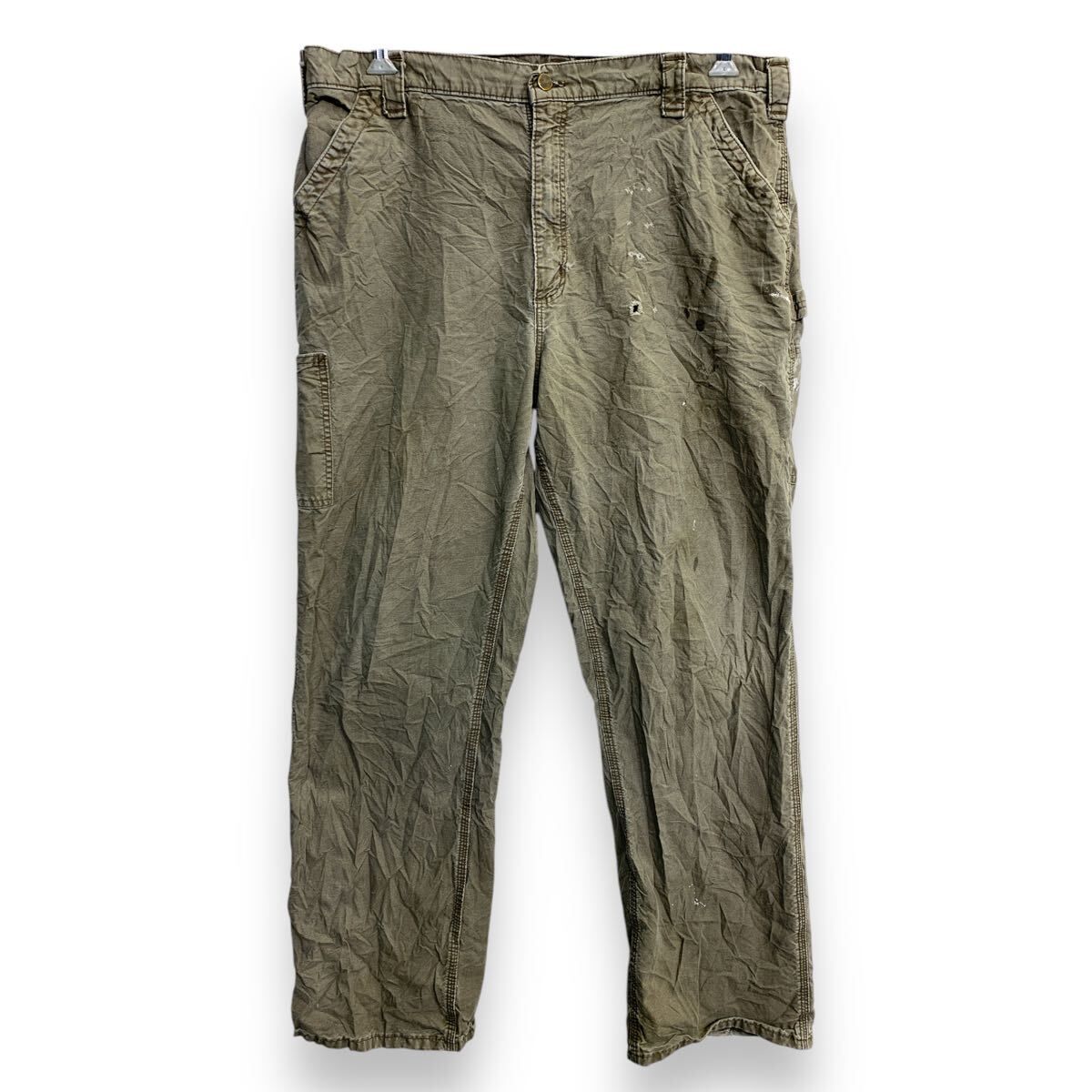 レトロ　CD 75枚 まとめ売り Carhartt ワークパンツ W40 カーハート ビッグサイズ グレージュ