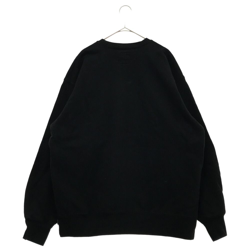 SUPREME (シュプリーム) 20AW×Yohji Yamamoto Crewneck Sweat Shirt×ヨウジヤマモト クルーネックスウェットトレーナー  プルオーバースウェット ブラック - メルカリ