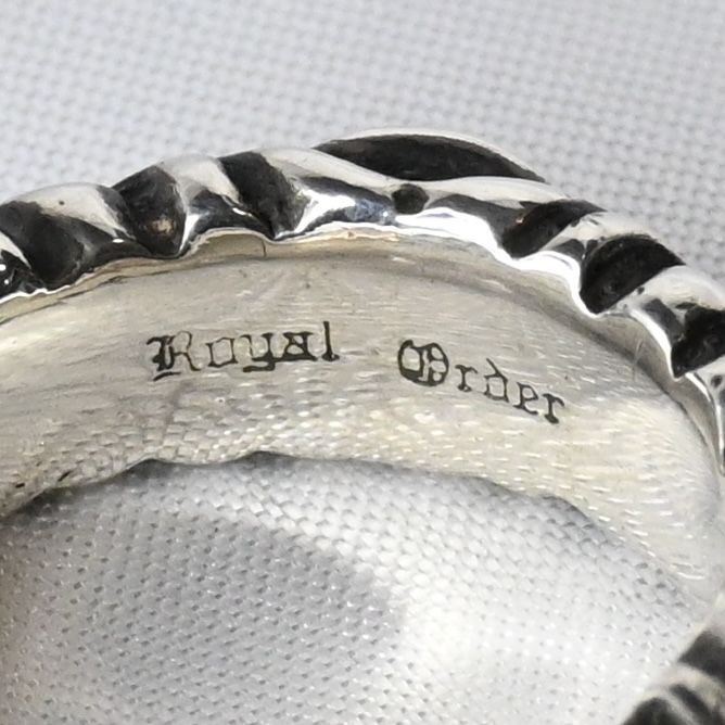 研磨済】ROYAL ORDER シルバー リング 14号 SILVER925 ロイヤル