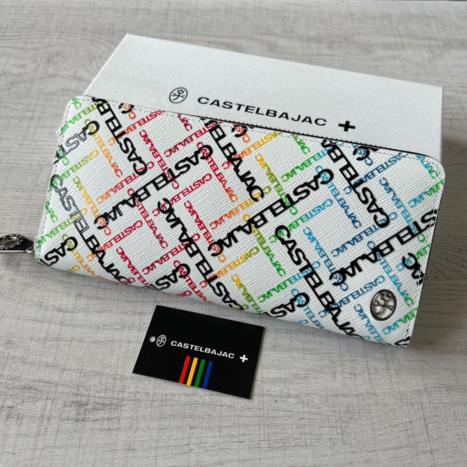 CASTELBAJAC カルル ラウンドファスナー 長財布 カード段12 牛革 カステルバジャック 定価¥19800