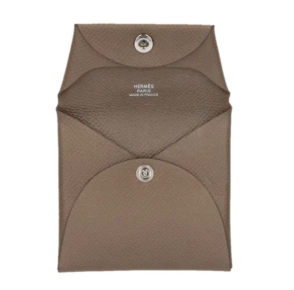 ◇HERMES◇エルメス バスティア コインケース 小銭入れ エトゥープ W