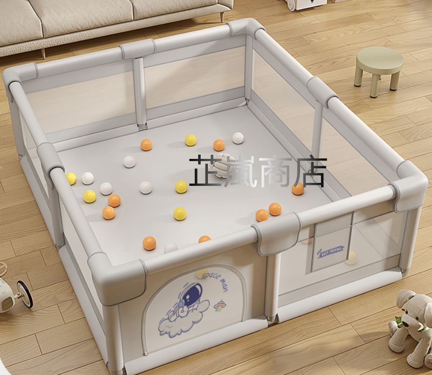 厚手マット付き ジョイント不要 ベビーサークル ハイハイ つかまり立ち期用