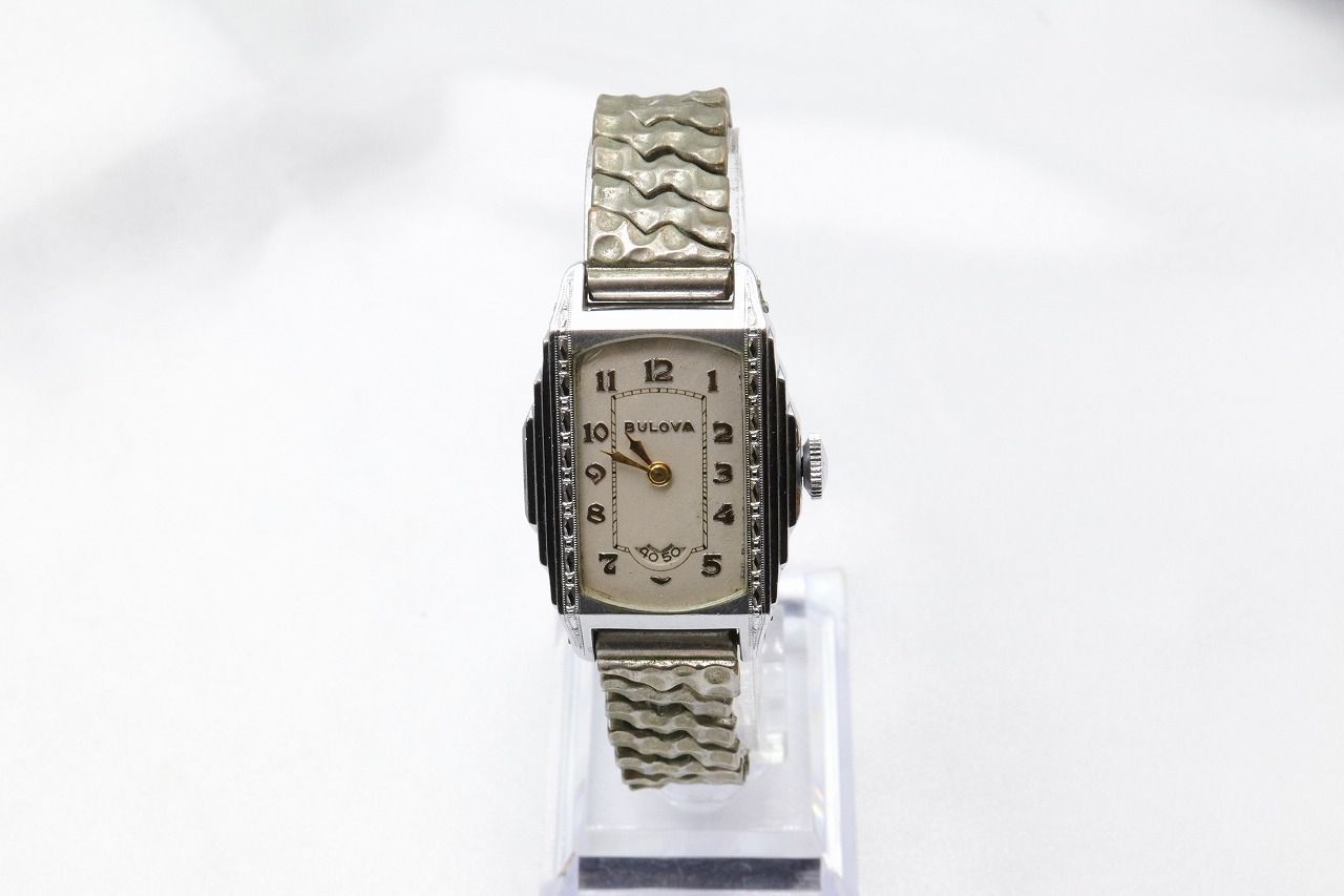手巻き】動作品☆ブローバ☆BULOVA☆レディース/アナログ/機械式 弱かっ