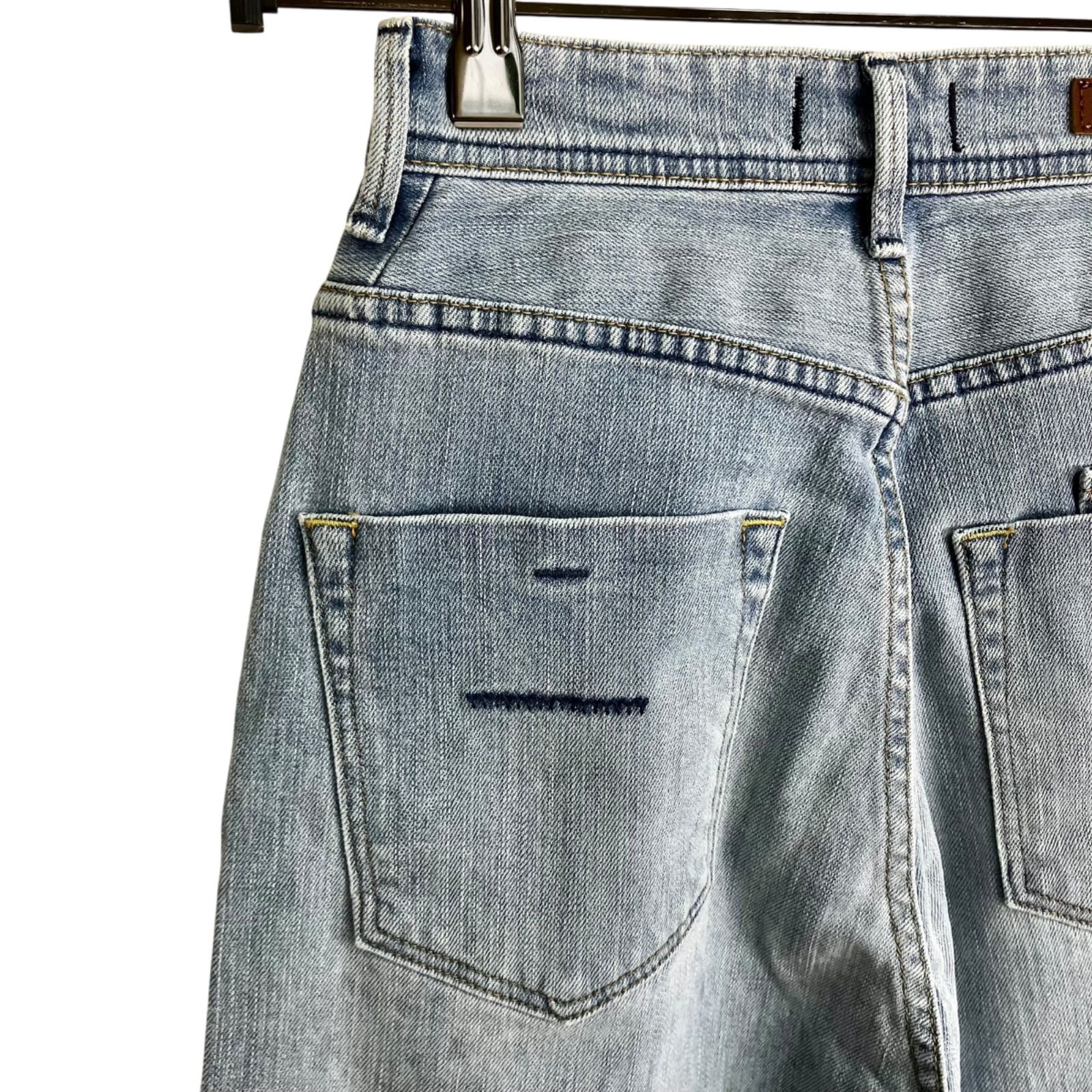 YANUK ルーズストレート JOAN FVS 22 ライトブルー 水色 ヤヌーク ジョーン コットン デニムパンツ 57131301 DECORATOM_COM_BR