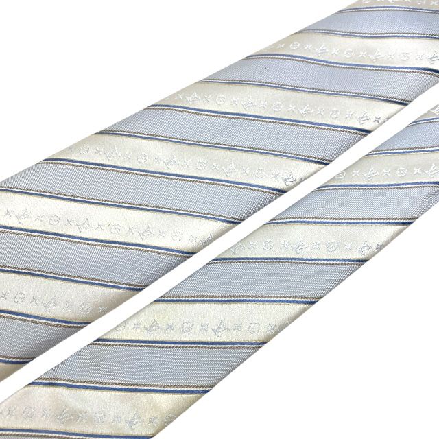 ルイ ヴィトン ネクタイ レギュラータイ モノグラム ストライプ シルク