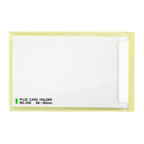 まとめ買い プラス 粘着剤付カードホルダー スティキット W99×H60mm 100枚 LA-200ST ×3セット
